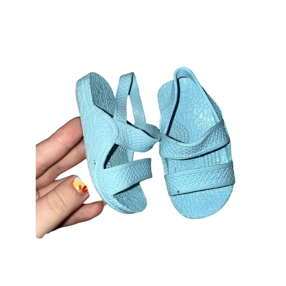 Hawaii kids J Slips sz T2/3 Jesus Sandals Blue